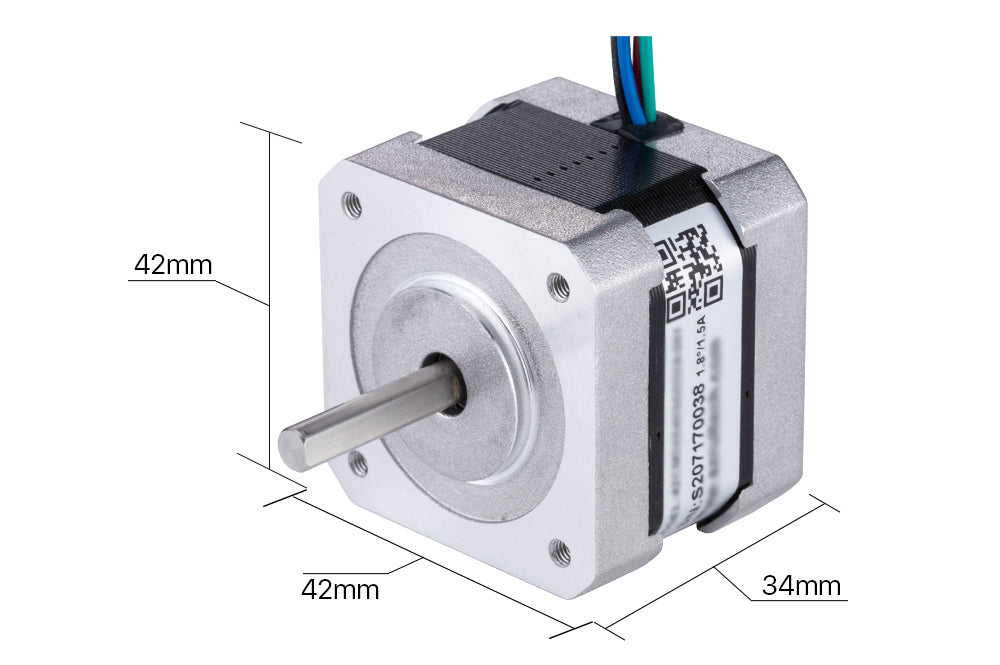 0.9 degree 3d printer 2.77v dc motor 400 full step nema 17 lead screw stepper motor with 4 wire