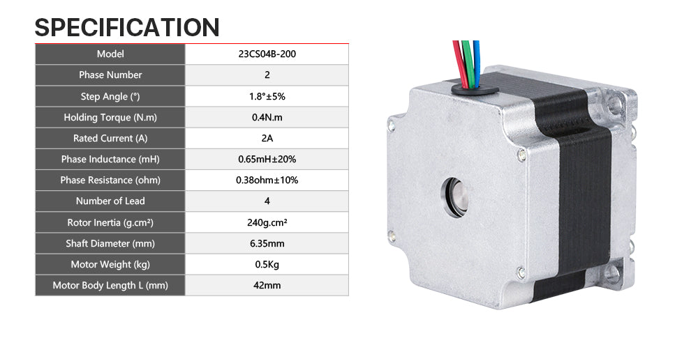Nema23 stepper motor for large scale DIY 3D printer