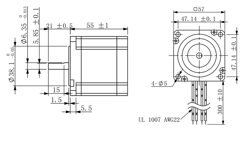 Nema23 stepper motor for large scale DIY 3D printer
