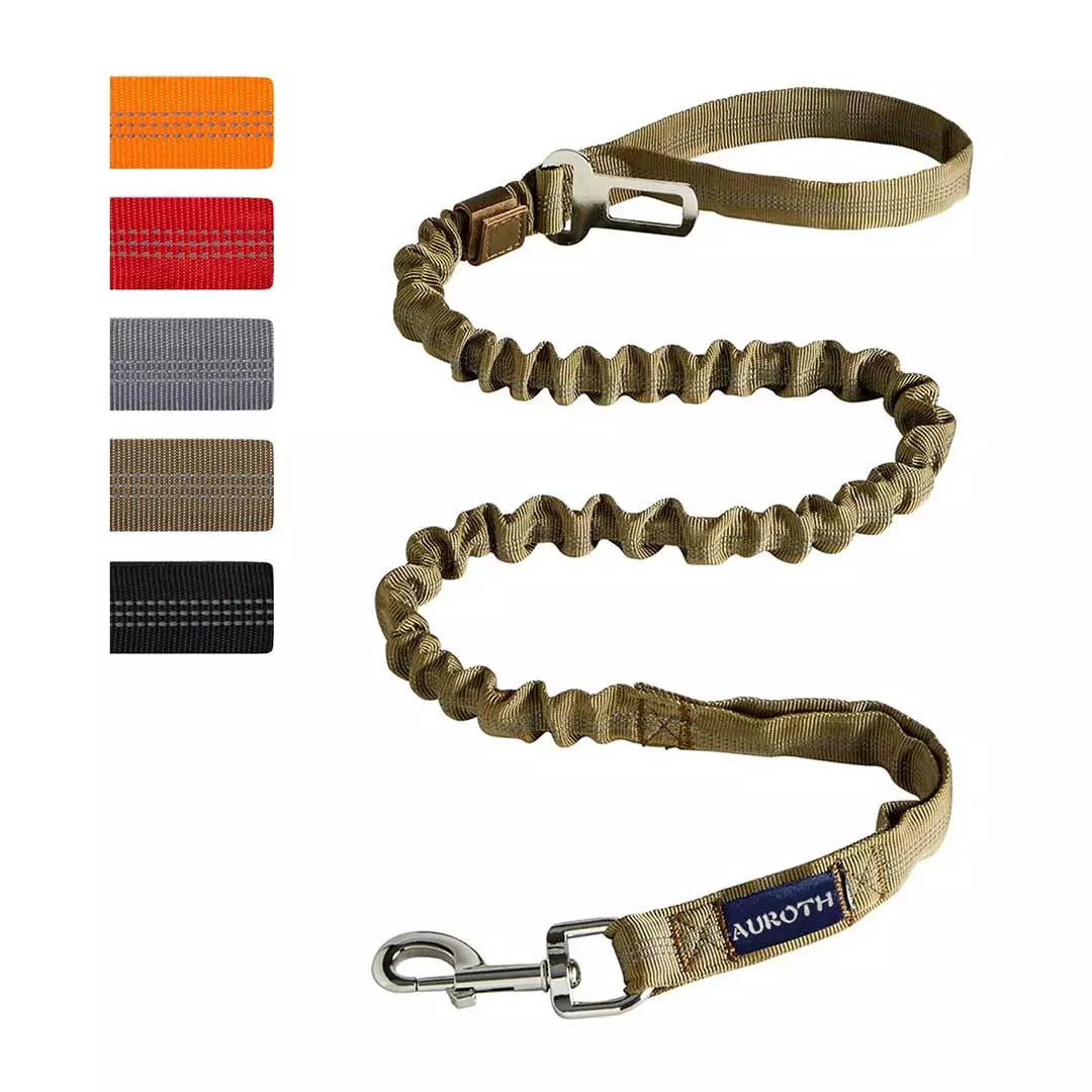 Auroth Dog Leash - Heavy Duty Bungee Tactical & Training Leash 6Ft - Red Camo