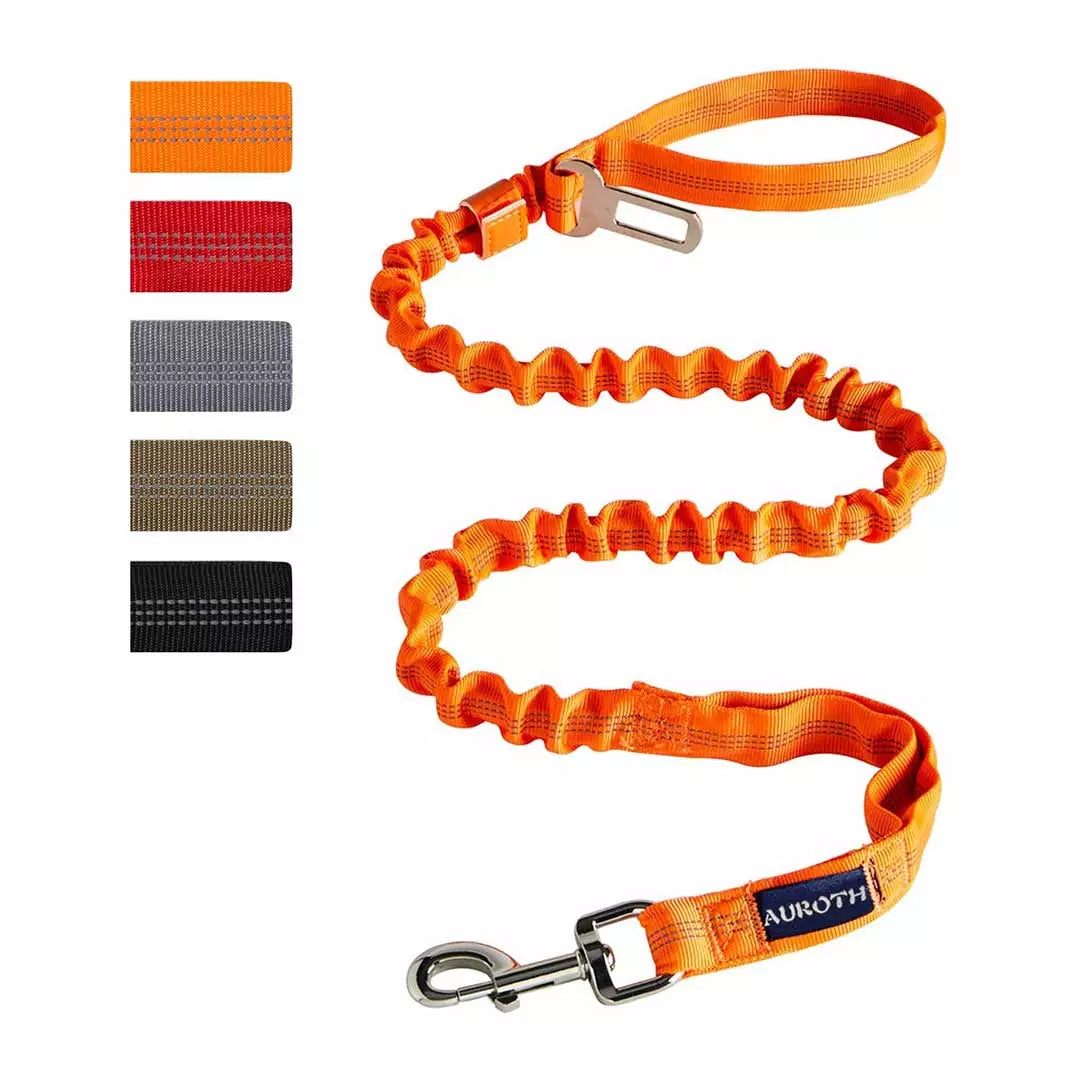 Auroth Dog Leash - Heavy Duty Bungee Tactical & Training Leash 6Ft - Red Camo