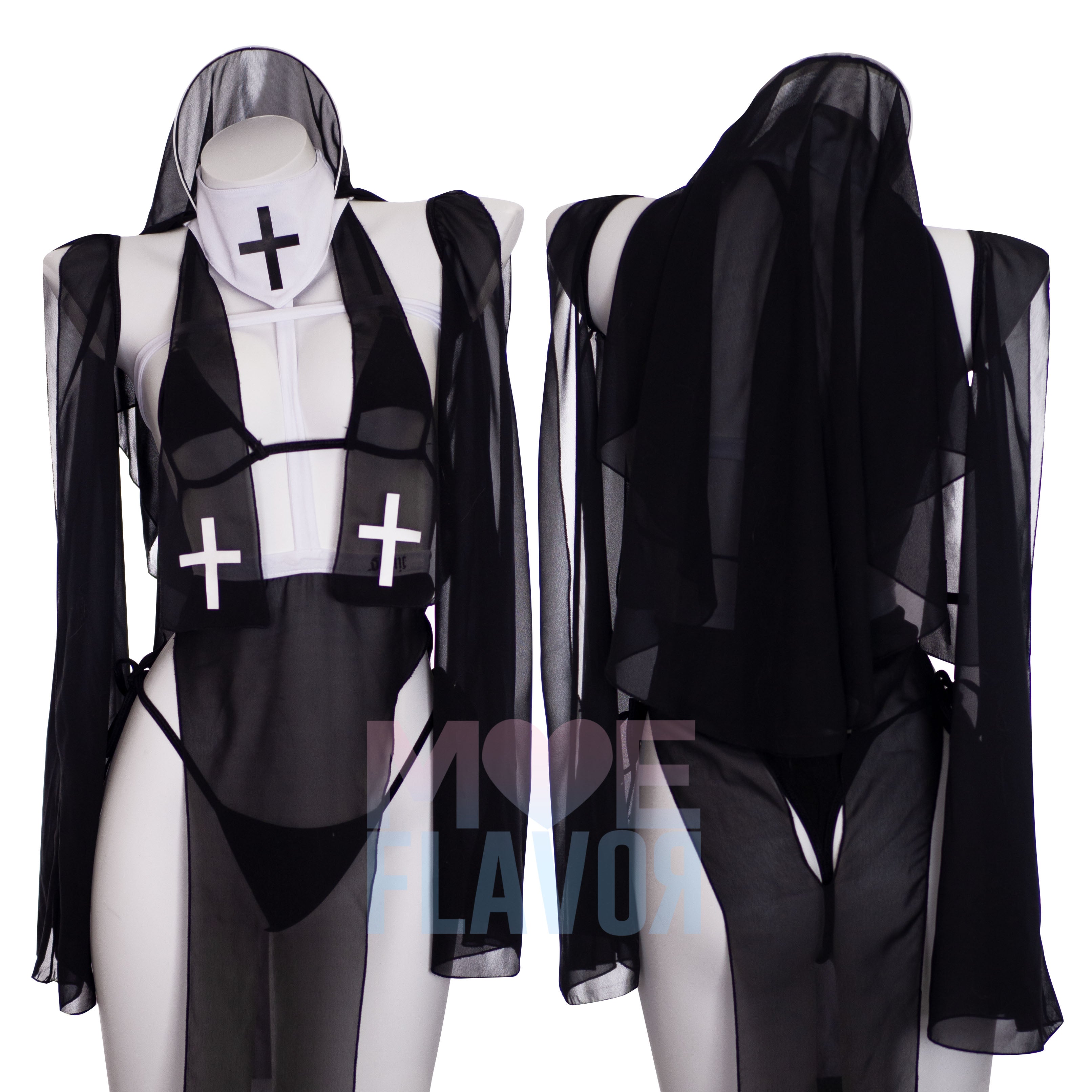 Saint/Sinner Sheer Nun Set