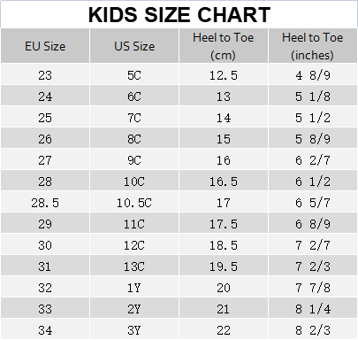 Size Chart | UIN Footwear – SG UIN Footwear