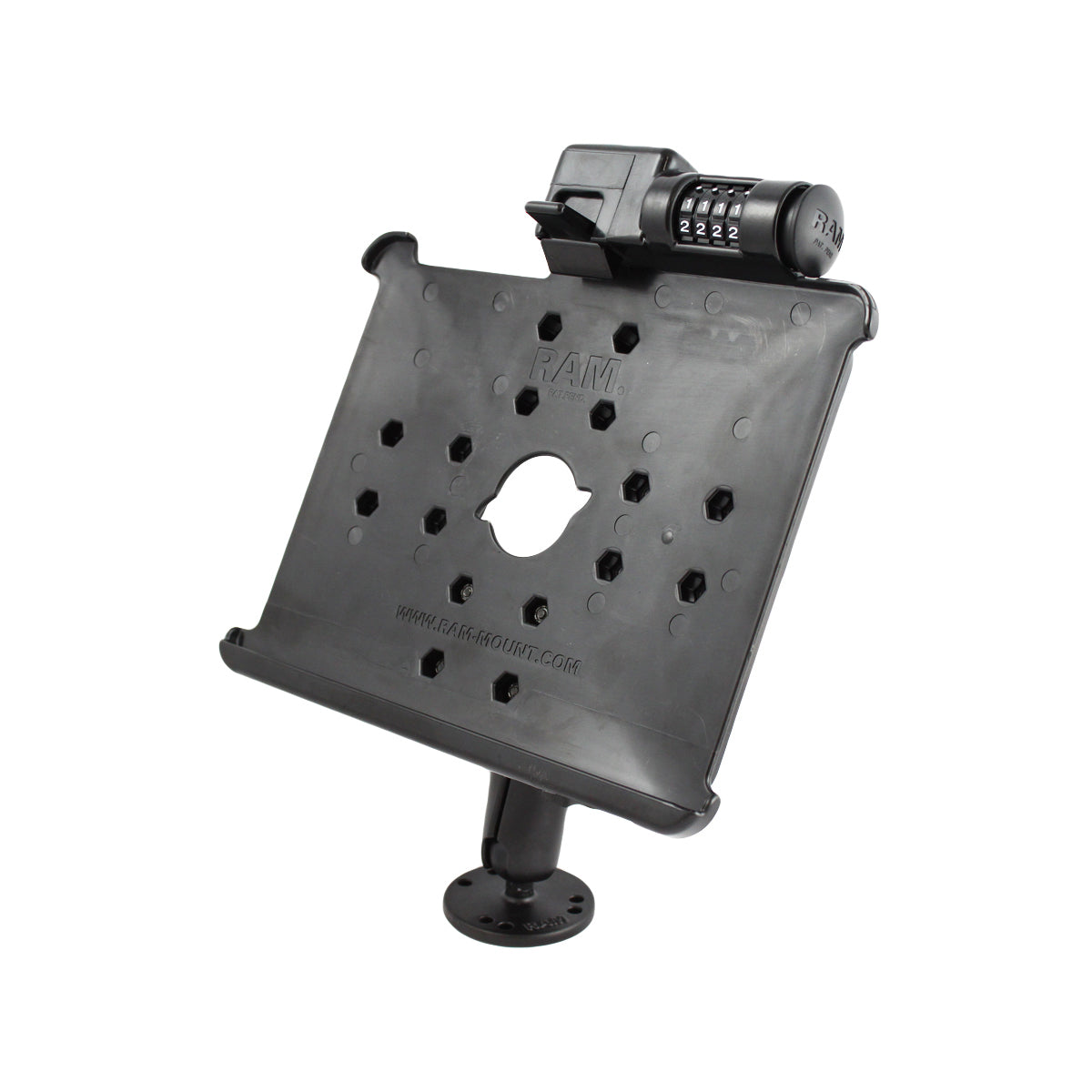 RAM? Drill-Down Mount with RAM? Latch-N-Lock? for Apple iPad Gen 1 & 2 - RAM-B-138-AP8LU