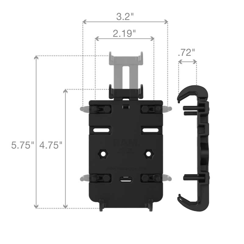 RAM? Quick-Grip? Phone Holder - RAM-HOL-PD3U