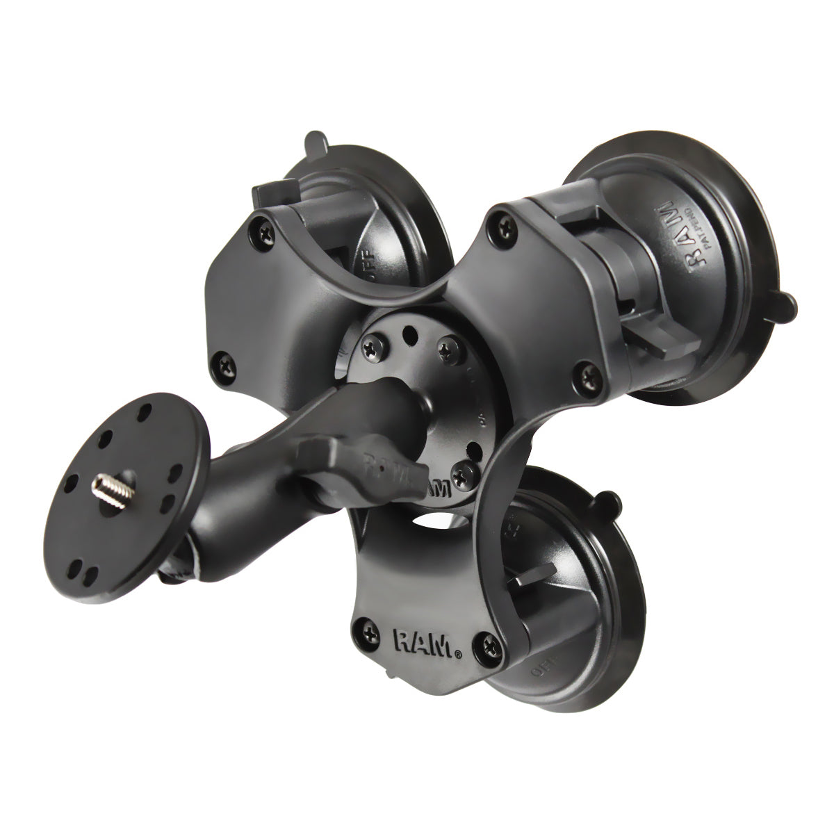 RAM? Twist-Lock? Triple Suction Mount with Round Plate and 1/4