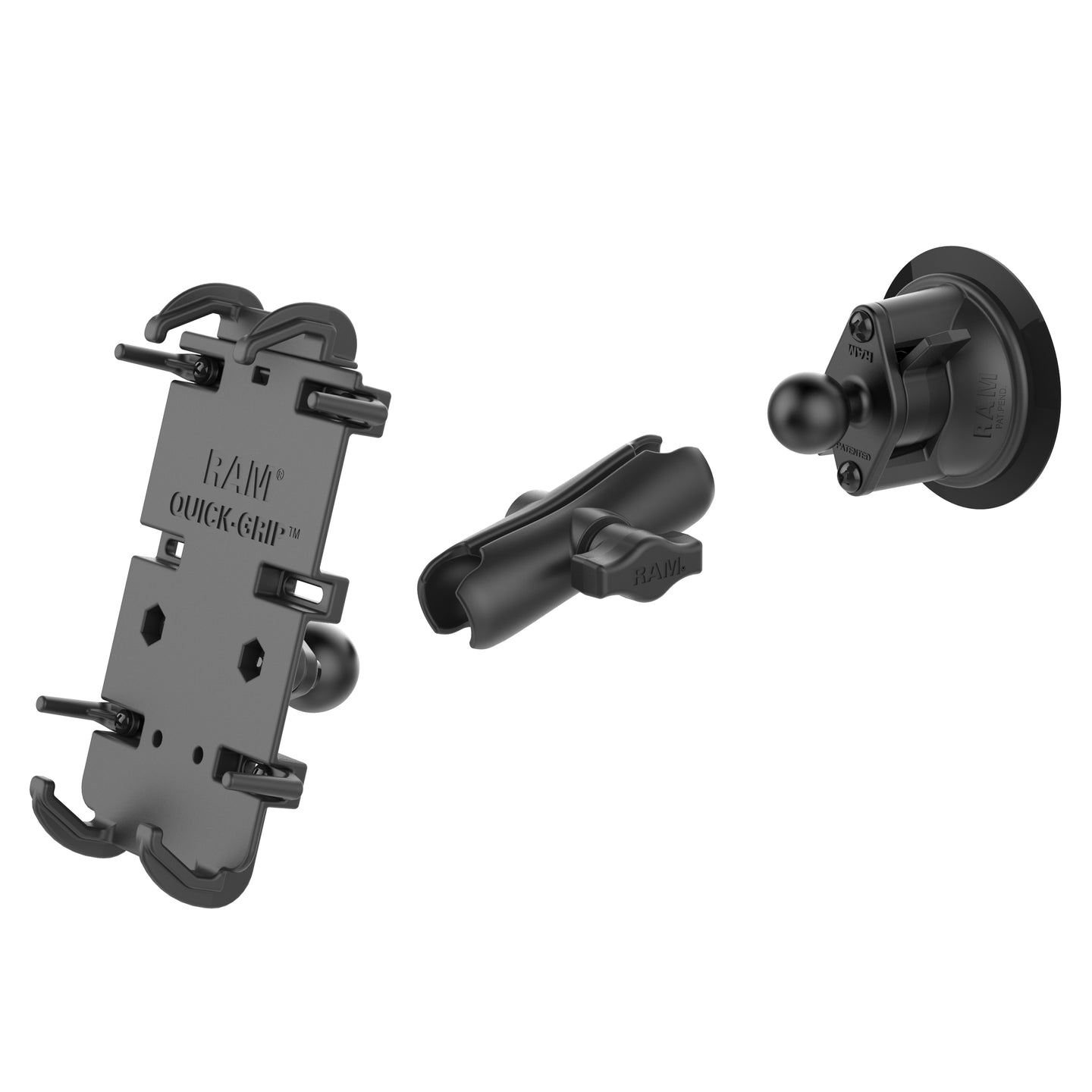 RAM? Quick-Grip? XL Phone Mount with Twist-Lock? Suction Cup - Medium - RAM-B-166-PD4U