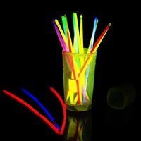 200pcs Mix Color Bright Glow Stick Luminous Toys Led Glasses Necklace Bracelets Fluorescent Festival Party Supplies Concert Decor