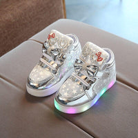 New Arrival Luminous Kids Led Sneakers Girls Glowing Bright Sneakers Flashing Lights Up Led Shoes Basket Children Lighting Shoes Breathable