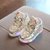 New Arrival Luminous Kids Led Sneakers Girls Glowing Bright Sneakers Flashing Lights Up Led Shoes Basket Children Lighting Shoes Breathable