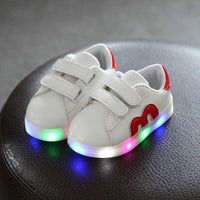 New Brand Cute Breathable Kids Light Up Led Shoes High Quality Autumn Baby Girls Boys Toddlers Fashion LED Children Bright Sneakers
