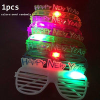 Flashing Led Light Up Glasses Luminous Light Up Gift Glowing Headband New Years LED Eve Party Supplies 2020 Christmas  Navidad