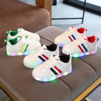 New Brand Cute Breathable Kids Light Up Led Shoes High Quality Autumn Baby Girls Boys Toddlers Fashion LED Children Bright Sneakers