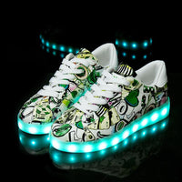 Little/Big Kids Boys Girls Glowing Sneakers with Light Up Shoes Luminous Led Sneakers for Children Krasovki with Backlight Kid Light Sole Led Shoes