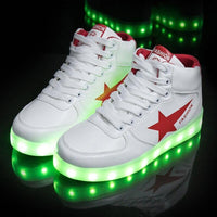 Led Light Up Shoes Women's USB Charge Women Luminous Sneakers Female Led Shoes Glowing Lighted Up Shoes With Lights Bright Casual Shoes