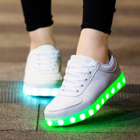 Men's Led Light Up Shoes USB Charge Luminous Male Light Sneakers Led Lighted Up Shoes Men's Glowing Bright Shoes With Lights Casual Shoes