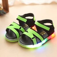 Summer Beach LED Kids Shoes Glowing Lighted Boys Girls Shoes Breathable Cute Sandals Luminous Summer Glowing Shoes High Quality Children Sandals