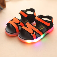Summer Beach LED Kids Shoes Glowing Lighted Boys Girls Shoes Breathable Cute Sandals Luminous Summer Glowing Shoes High Quality Children Sandals