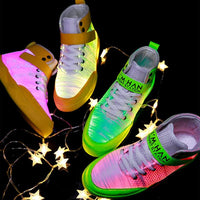 2020 New Fiber Optic Women LED Shoes Adult Female USB Rechargeable Glowing Sneakers Party Women's Light Up Shoes Cool Street Shoes