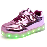 Light Up Led Shoes for Child USB Chargering Toddler/Little Kids/Big Kids Bright Sneakers Light Up Shoes for Boys/Girls Glowing Christmas Sneakers