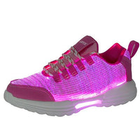 Women's Led Light Up Shoes Mesh Elastic Fabric Sporty LED Casual Athletic Shoes USB Charging Bright Luminous Sneakers Led Bright Sneakers Breathable