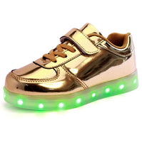 Light Up Led Shoes for Child USB Chargering Toddler/Little Kids/Big Kids Bright Sneakers Light Up Shoes for Boys/Girls Glowing Christmas Sneakers
