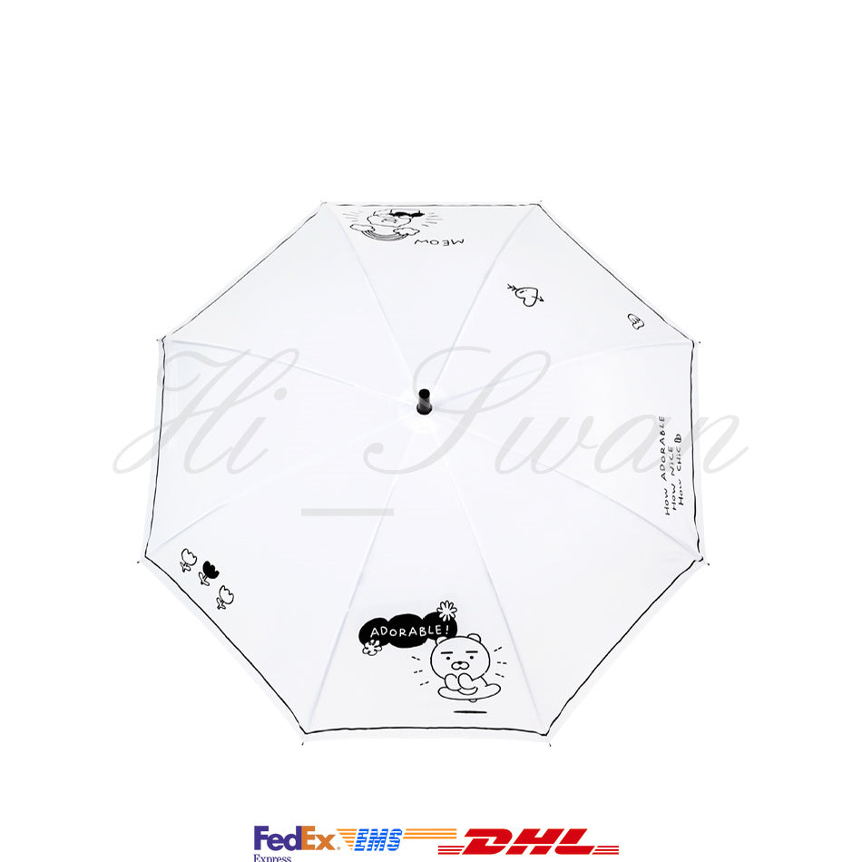 [KAKAO FRIENDS] Doodle Doodle Ryan & Choonsik Umbrella OFFICIAL MD