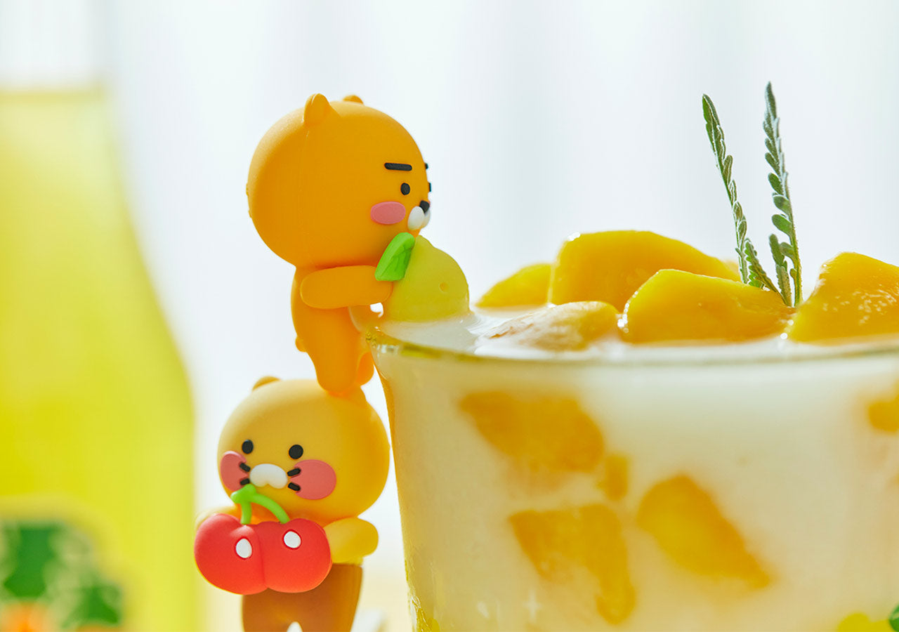 [KAKAO FRIENDS] SODA CITY Cherry Figure Glass Cup Set OFFICIAL MD