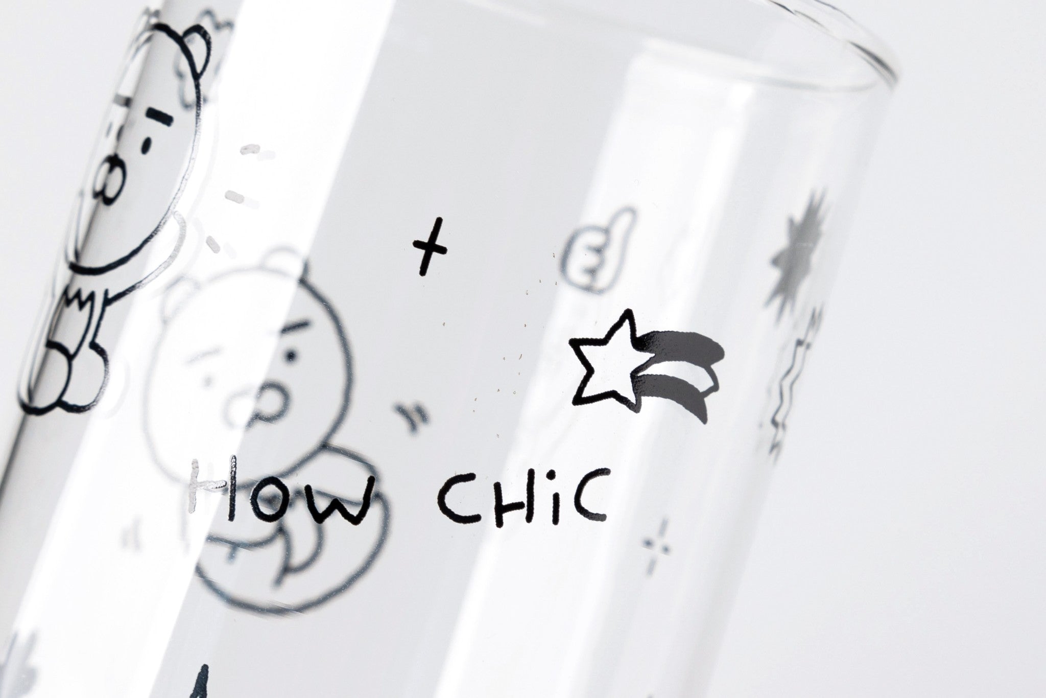 [KAKAO FRIENDS] DOODLE DOODLE Glass Cup 2P Set OFFICIAL MD