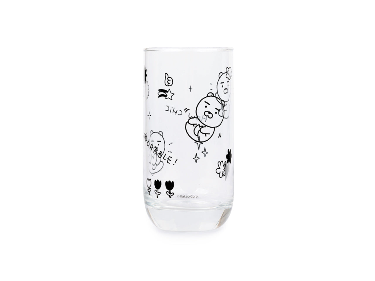 [KAKAO FRIENDS] DOODLE DOODLE Glass Cup 2P Set OFFICIAL MD