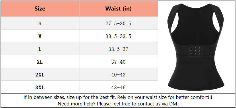 Sculptshe Neoprene Tank Shaper Three Rows Hooks Belt