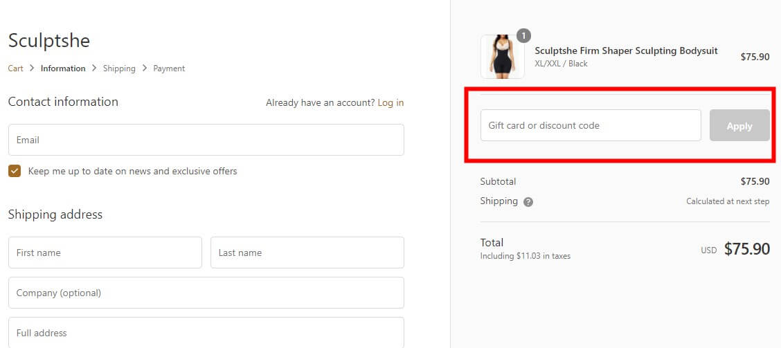 How to use a discount code