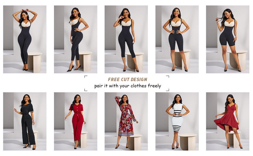 Sculptshe Open-Bust Catsuit Body Shaper