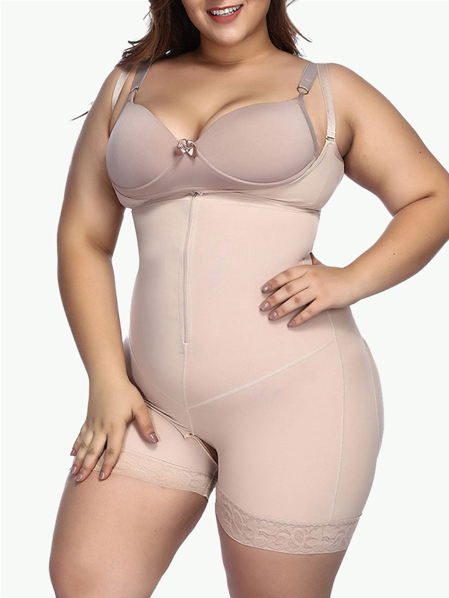 Sculptshe Open Crotch Underbust Bodysuit Firm Control