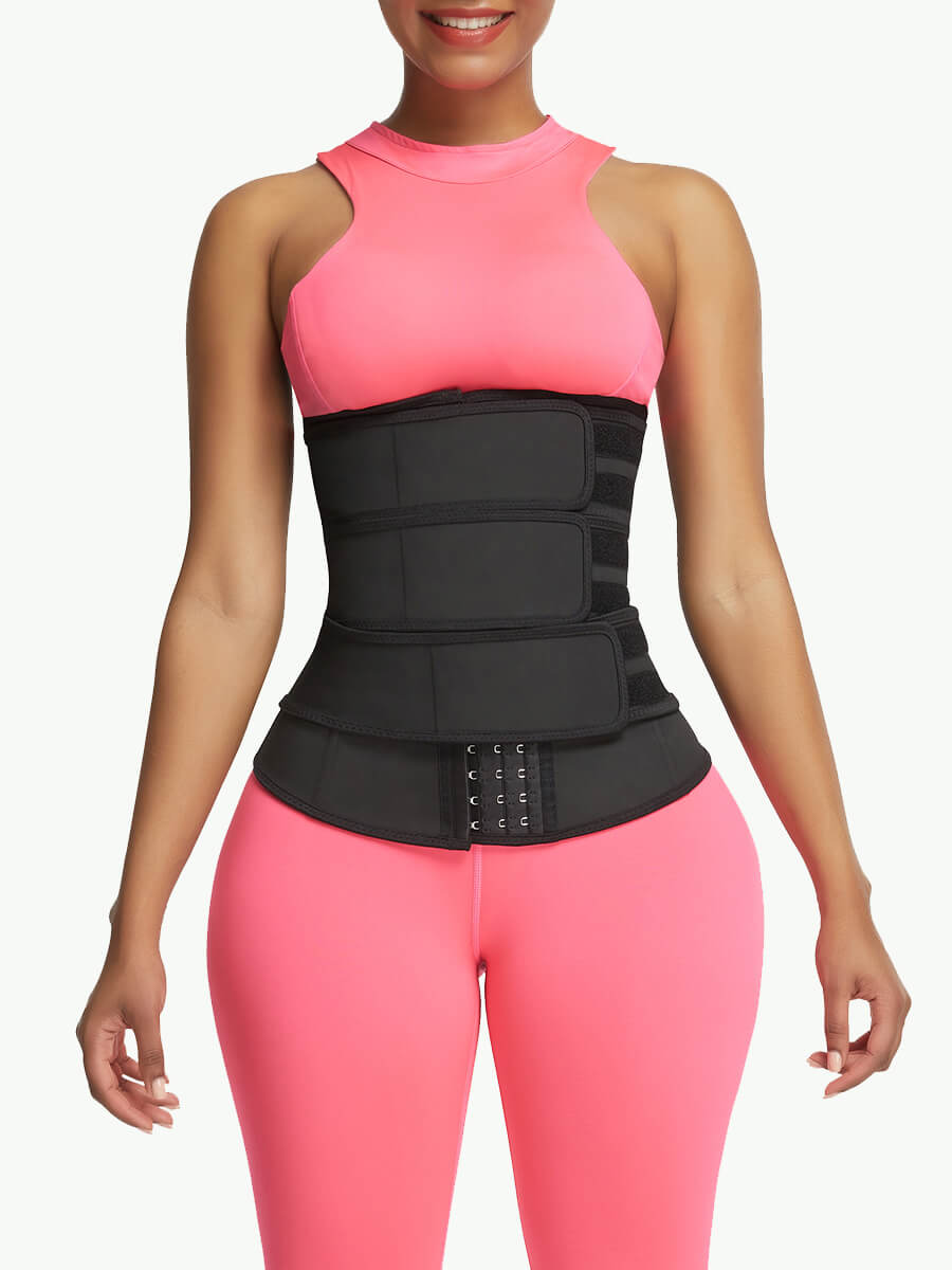 Sculptshe Triple Belts Waist Trainer With Hooks