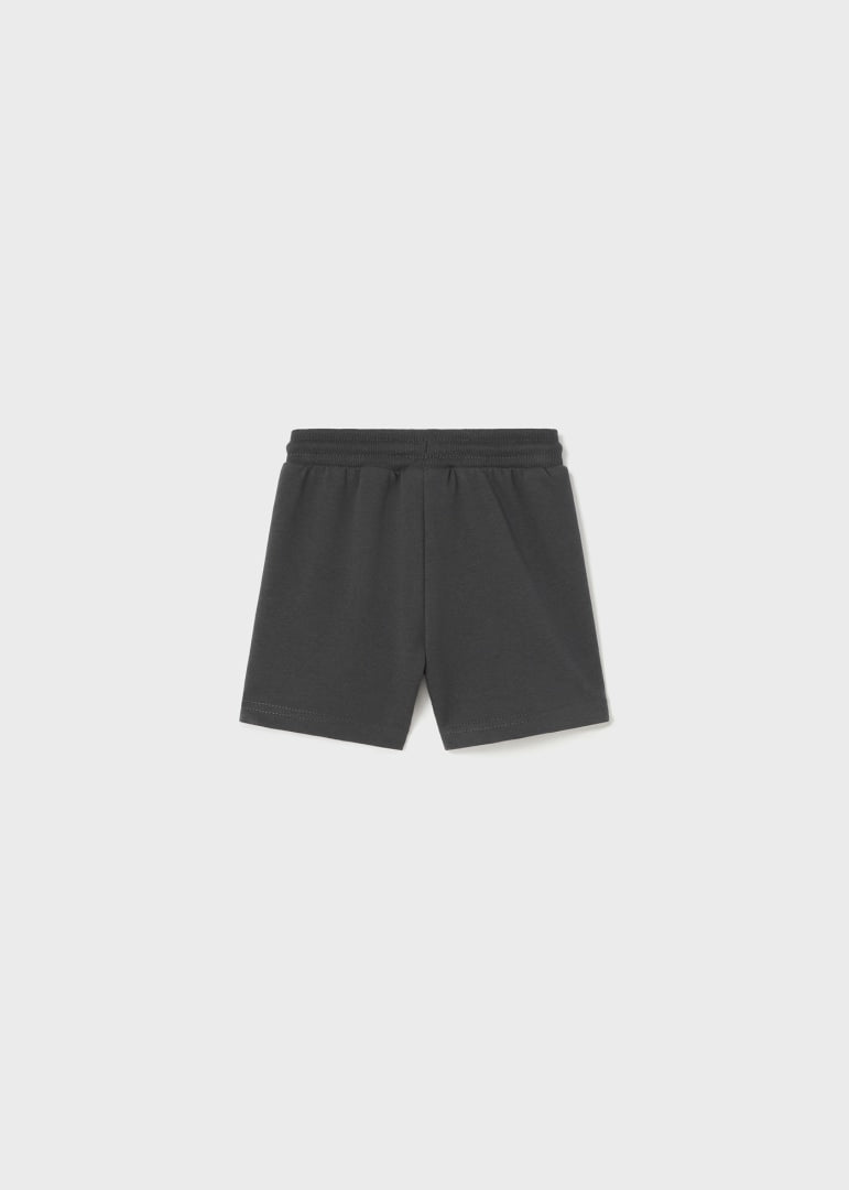 CHARCOAL KNIT BABY BOY SHORTS