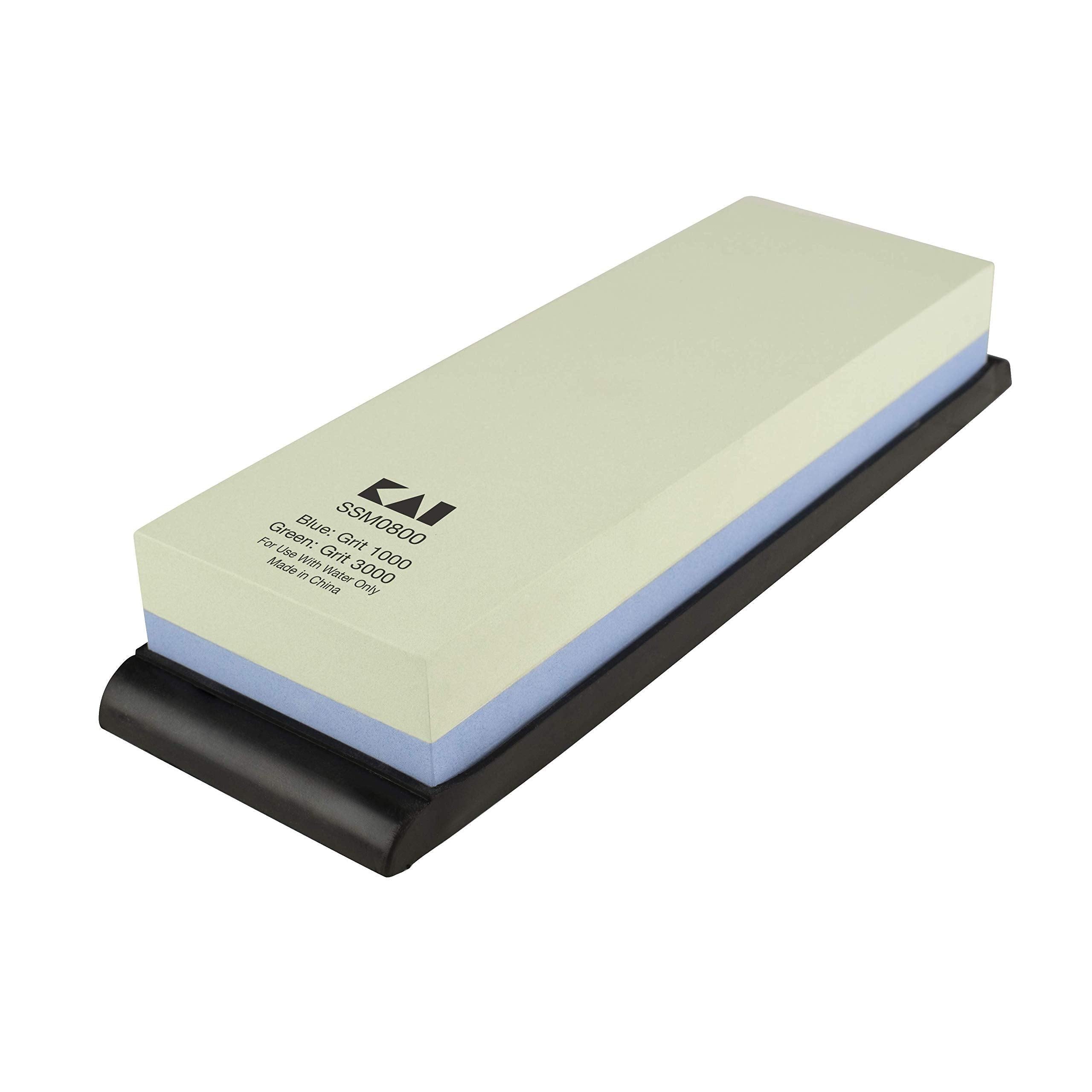 Shun Combination Whetstone w/ Rubber Base: 1000/3000 Grit