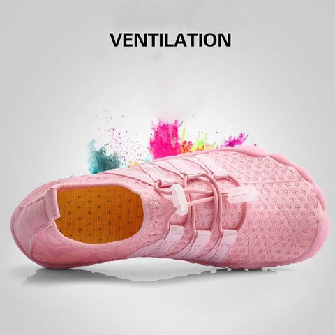 Kids Pink/Black Outdoor Five Fingers Beach Aqua Quick Dry Water Shoes