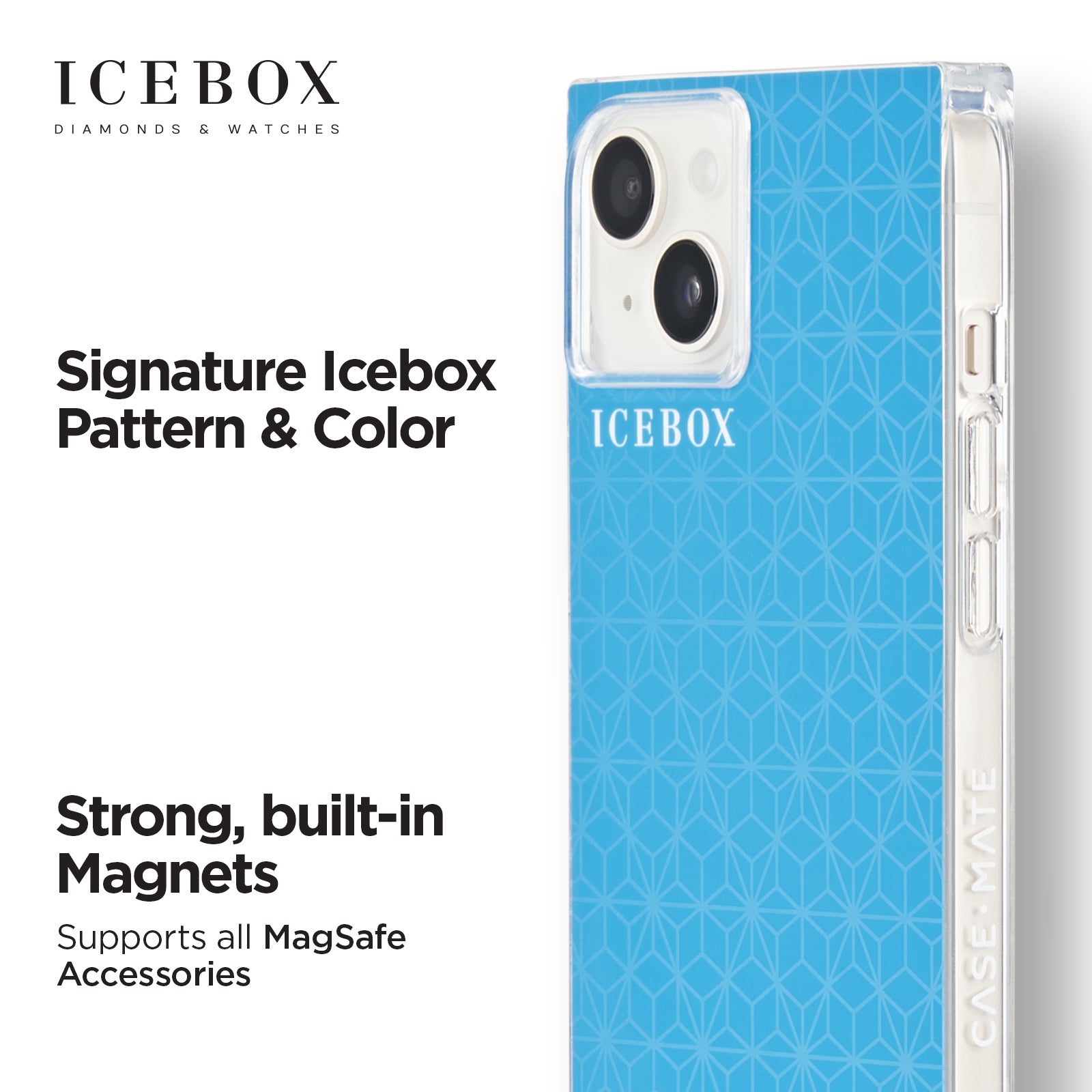 Icebox Facet Blue Gold (MagSafe) - iPhone 14 Plus