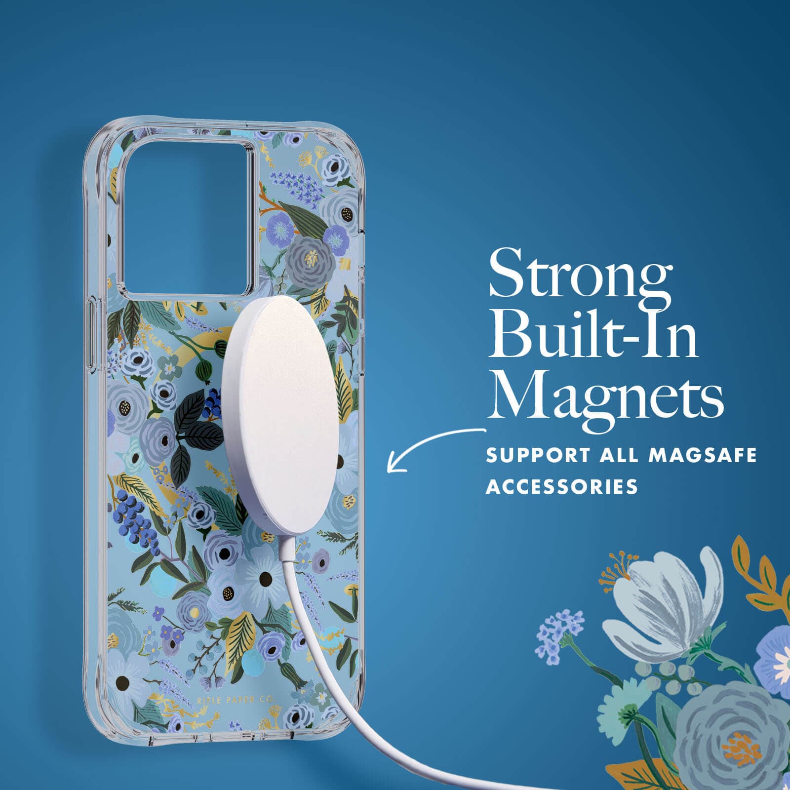 Rifle Paper Co. Garden Party Blue (MagSafe) - iPhone 14 Pro Max