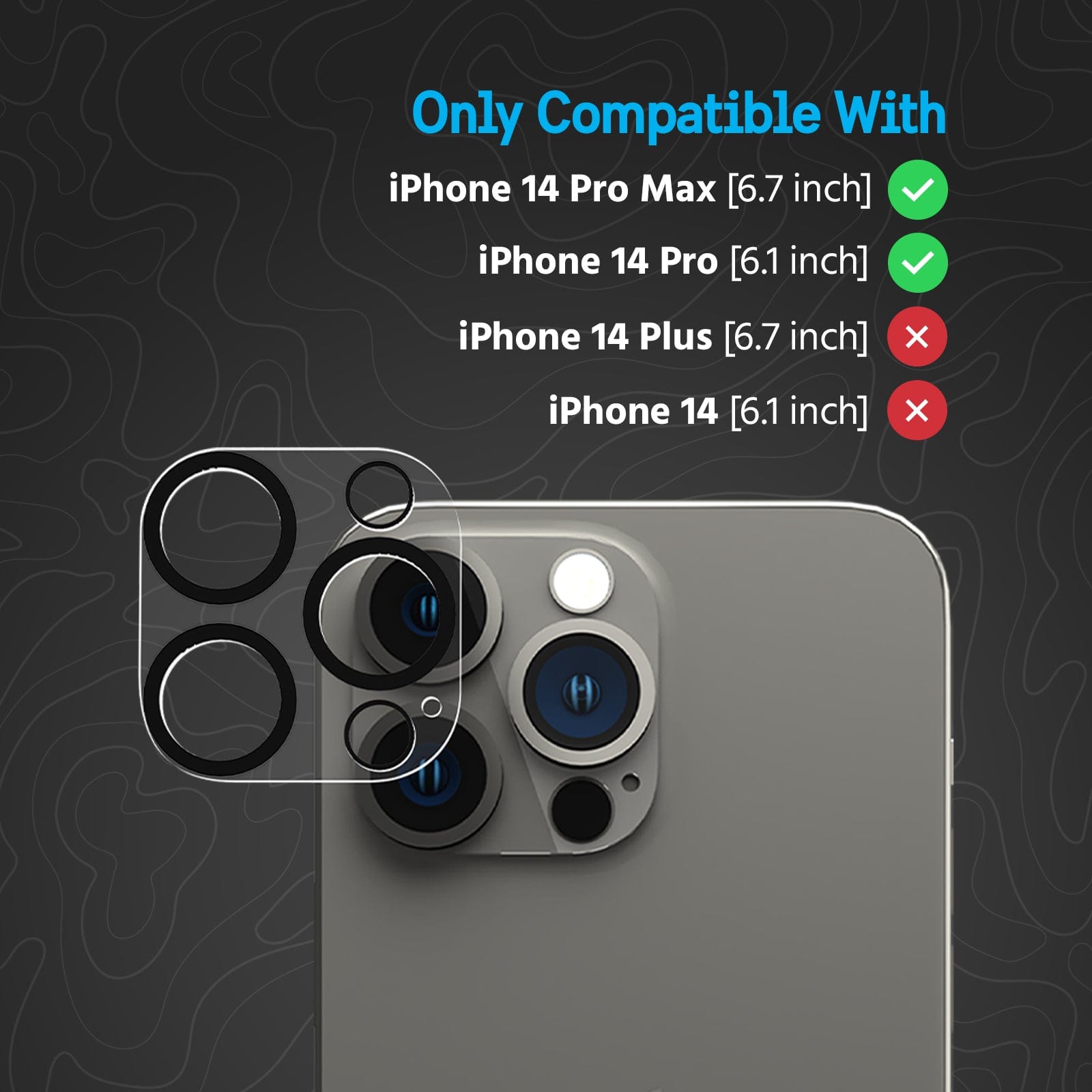 Pelican Lens Protector - iPhone 14 Pro / iPhone 14 Pro Max