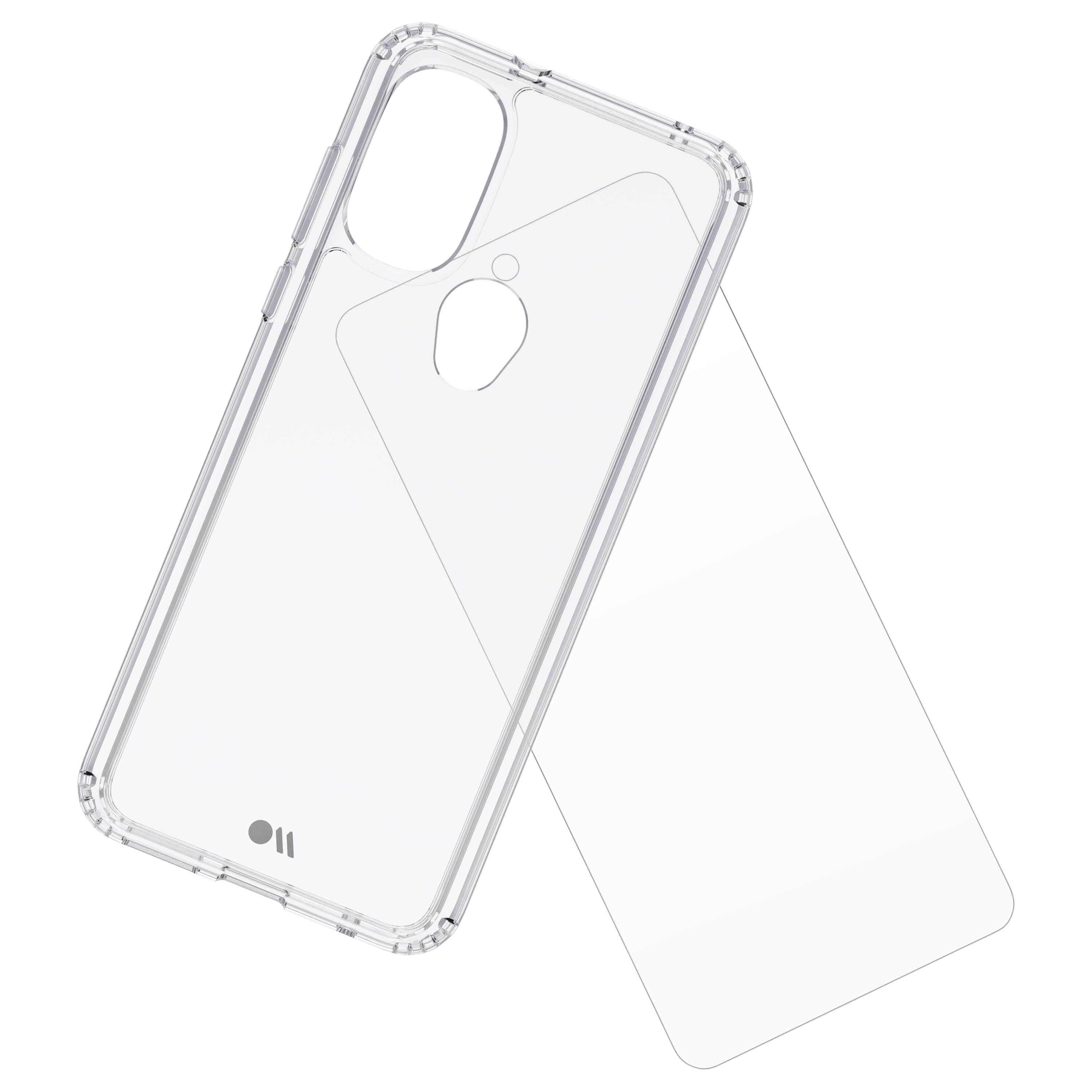 Tough Clear Case + Screen Protector - Moto G Power 2022