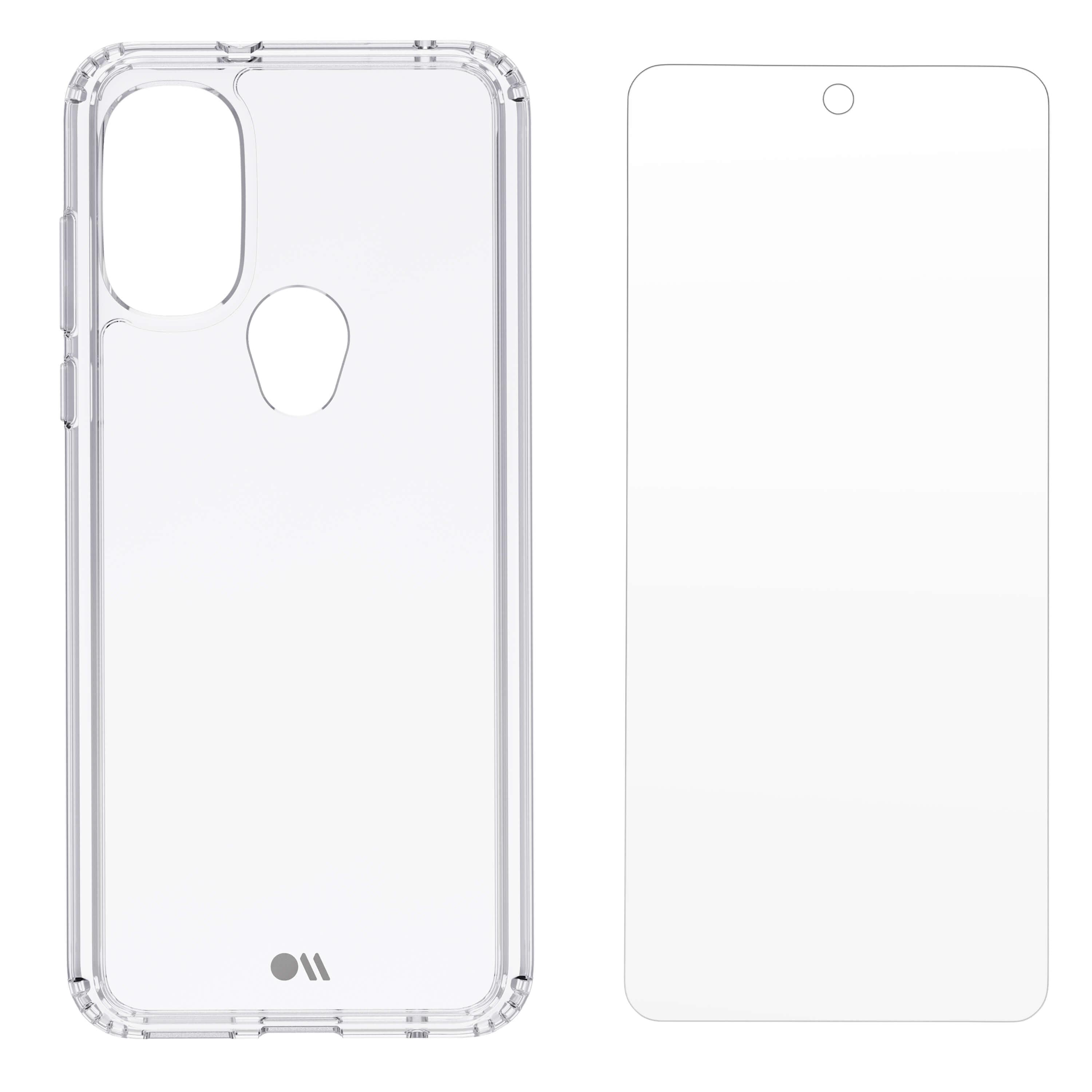 Tough Clear Case + Screen Protector - Moto G Power 2022