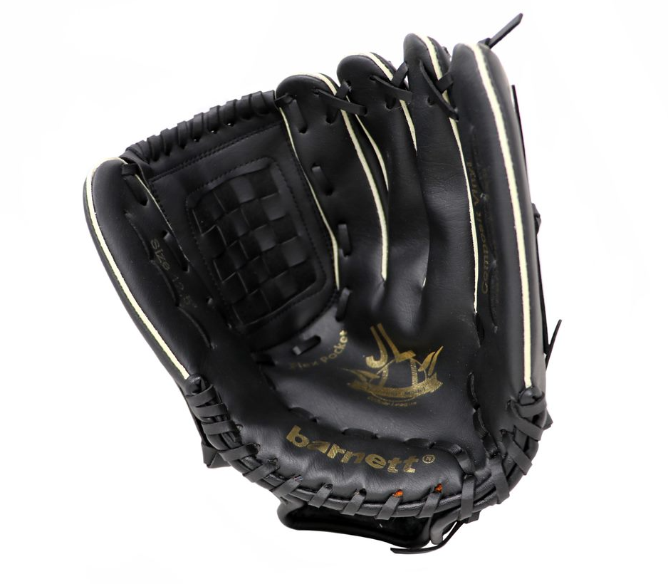 JL-125 Vinyl baseball glove, Outfield, size 12,5, Black