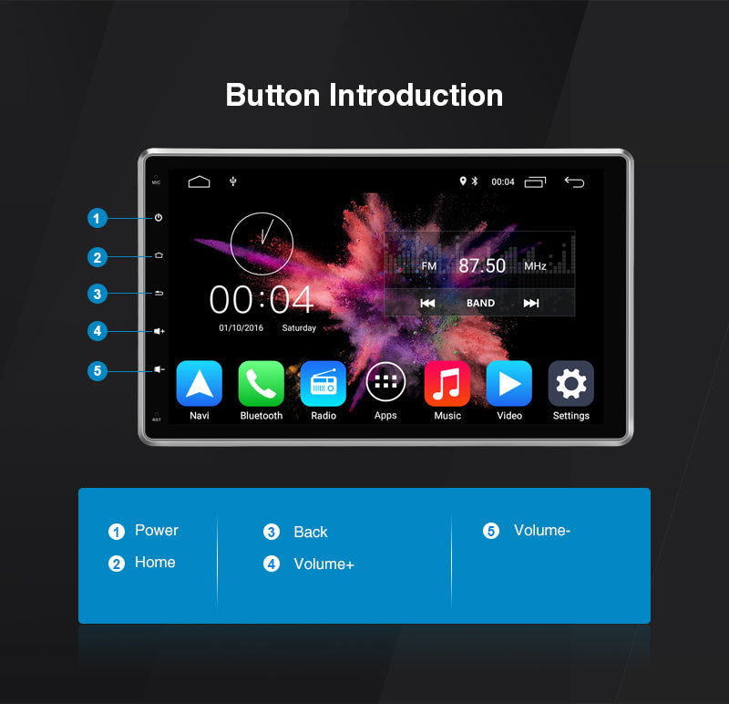 Pumpkin single din head unit