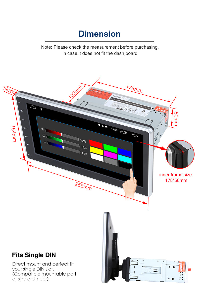 Pumpkin single din head unit