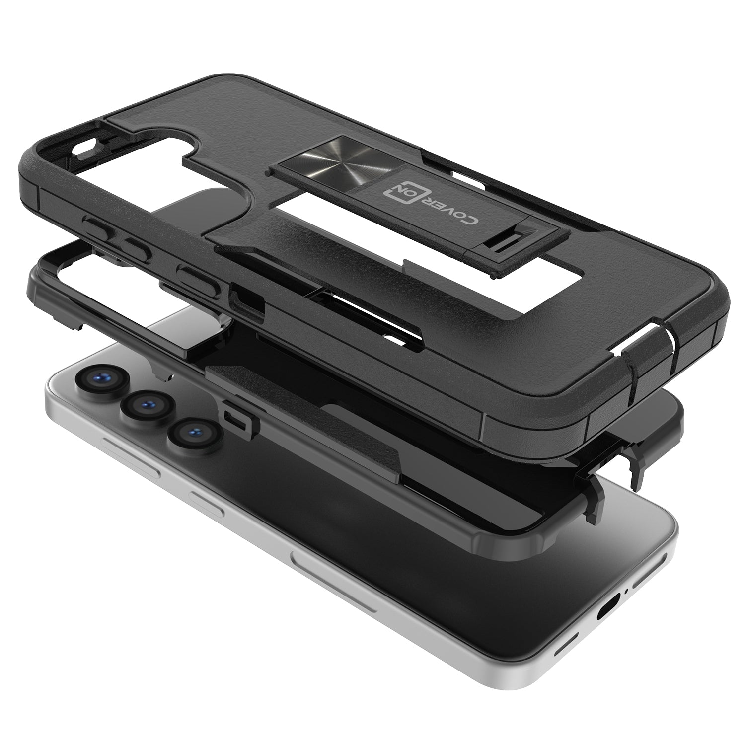 Samsung Galaxy S24 Case Heavy Duty Rugged Phone Cover w/ Kickstand