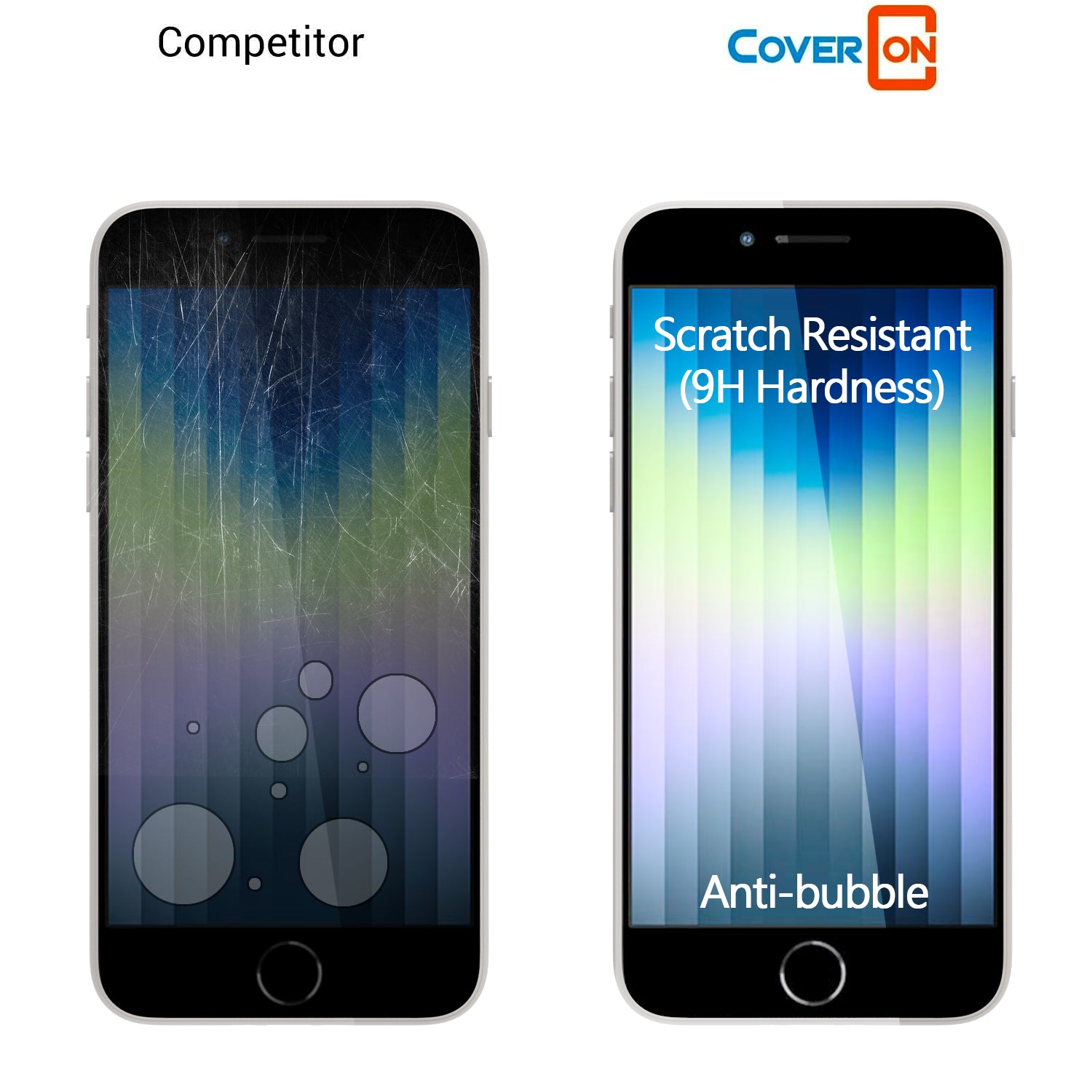 Apple iPhone SE 2022 / SE 2020 / 8 Case Slim TPU Phone Cover w/ Carbon Fiber