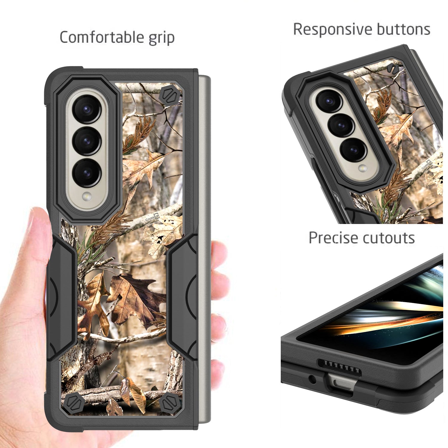 Samsung Galaxy Z Fold4 Case Heavy Duty Military Grade Phone Cover