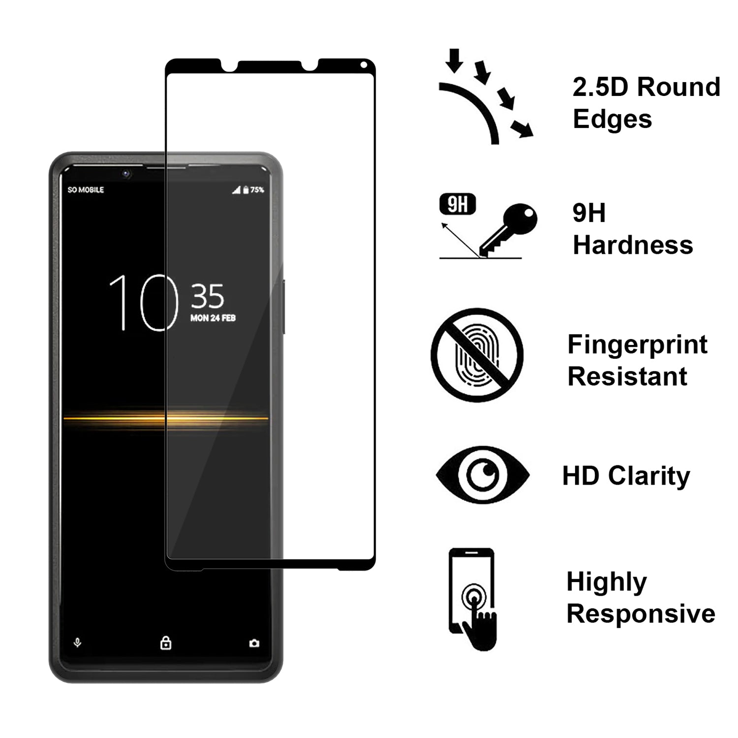 Sony Xperia Pro-I Tempered Glass Screen Protector - InvisiGuard Series (1-3 Piece)